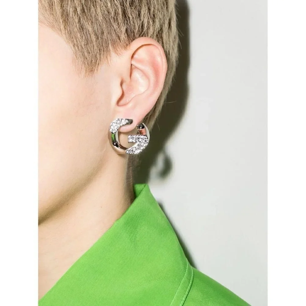 GIVENCHY G Chain Single Earrings in Silver With Box Dust Bag Womens Unisex